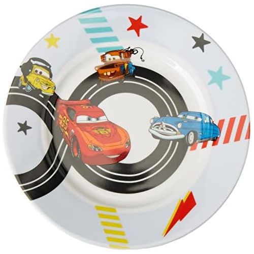 더블유엠에프 WMF Disney Cars2 Childrens Crockery Plate 19 cm Porcelain Dishwasher Safe Colour and Food Safe