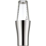 WMF Boston Shaker 2-Piece Cocktail Shaker with Stirrer Glass, 600 ml, Scaled, Cromargan Polished Stainless Steel, Dishwasher Safe