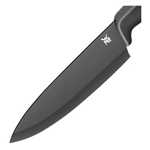 더블유엠에프 WMF Touch Kochmesser, 24 cm, Messer mit Schutzhuelle, Spezialklingenstahl antihaftbeschichtet, scharf, Klinge 13 cm, schwarz