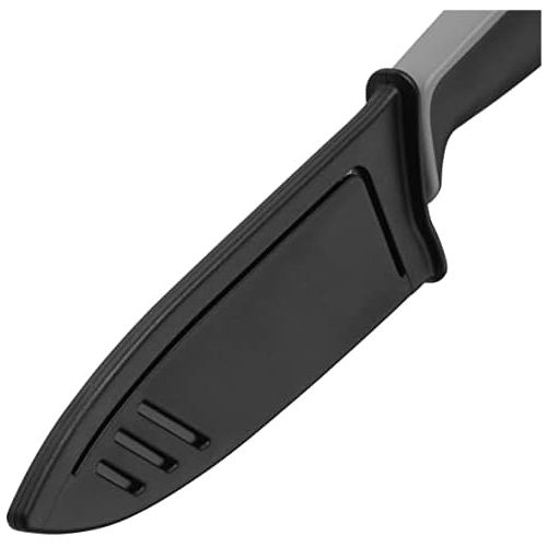 더블유엠에프 WMF Touch Kochmesser, 24 cm, Messer mit Schutzhuelle, Spezialklingenstahl antihaftbeschichtet, scharf, Klinge 13 cm, schwarz