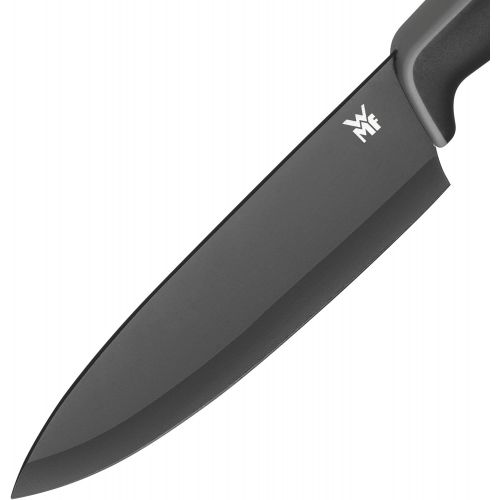 더블유엠에프 WMF Touch Kochmesser, 24 cm, Messer mit Schutzhuelle, Spezialklingenstahl antihaftbeschichtet, scharf, Klinge 13 cm, schwarz
