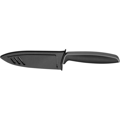 더블유엠에프 WMF Touch Kochmesser, 24 cm, Messer mit Schutzhuelle, Spezialklingenstahl antihaftbeschichtet, scharf, Klinge 13 cm, schwarz