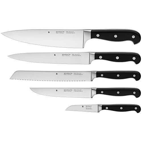 더블유엠에프 WMF Knife Sets 5 Pieces Spitzenklasse Plus 5 Knives, Kitchen Knives Forged Performance Cut Chefs Knife