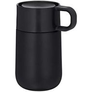 WMF Impulse Travel Mug, thermo mug 0.3l, automatic closure, 360° drinking opening, keeps beverages 6h warm/ 12h cold, black
