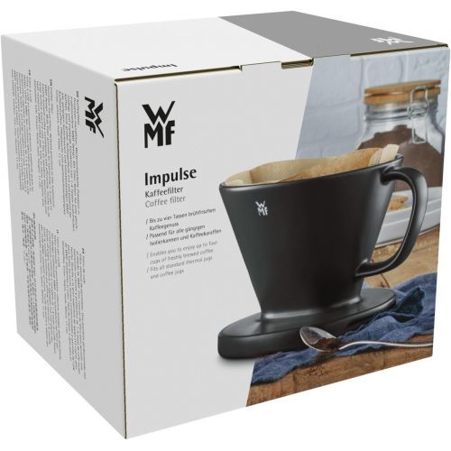 더블유엠에프 WMF Impulse Coffee Filter Attachment for Insulated Jug for 1-4 Cups Porcelain 11 cm Black