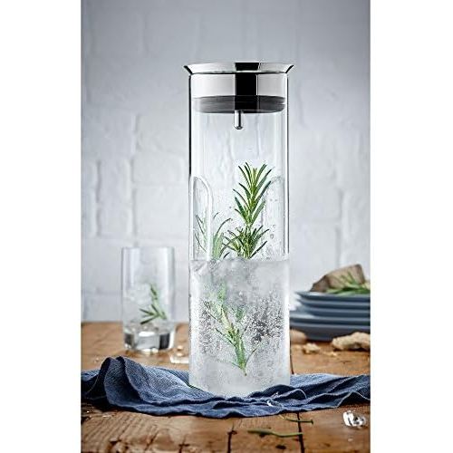 더블유엠에프 WMF Motion Replacement Glass Bowl without Lid, 1.25Litre Glass Carafe For Water, Dishwasher Safe