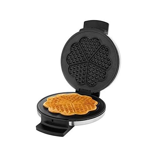 더블유엠에프 WMF Lono Waffle Iron Edition, Heart Waffle Iron, Fully Adjustable Browning Degree, 900 W, Cromargan Matte/Silver, Single