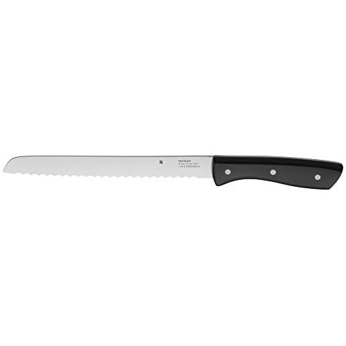 더블유엠에프 WMF 10 Piece Knife Block with Knife Set, 7 Forged Knives, 1 Scissors, 1 Sharpening Steel, 1 Bamboo Block, Special Blade Steel, Stainless Steel Rivets