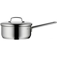 WMF Mini Saucepan with metal lid, small, 16 cm, 1,2l, Cromargan polished stainless steel, induction, stackable, ideal for small portions or single households