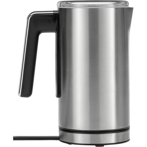 더블유엠에프 WMF Stelio Electric Milk Frother 500 Watt 150 - 250 ml Non-Stick Coating Wireless for Hot and Cold Milk Frother Hot Chocolate Cromargan Matte / Silver