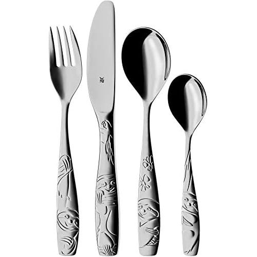 더블유엠에프 WMF Sloth Childrens Cutlery Set 4-Piece