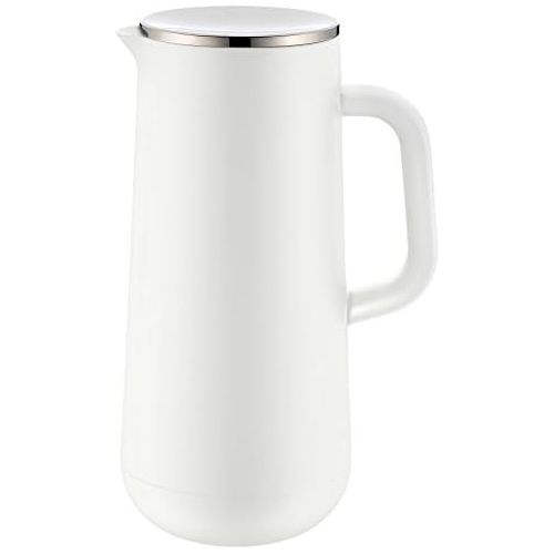 더블유엠에프 WMF Impulse Insulated Thermos Jug, 1.0 l, for Coffee or Tea, Screw Cap, Keeps Drinks Warm or Cold for 24 Hours, White