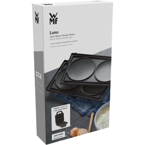 더블유엠에프 WMF Lono Snack Master 0415930011 Pancake Plate Set Stainless Steel Matt Cromargan