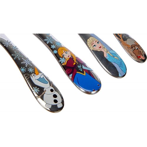 더블유엠에프 WMF Disney Frozen Childrens Cutlery Set 4 Pieces from 3 Years Stainless Steel Cromargan Polished Dishwasher-Safe Colourfast Food-Safe, 22 x 16 x 3 cm