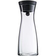 WMF Basic Water Carafe 0.75 L Height 23.7 cm Glass Carafe with Silicone Lid CloseUp Cap