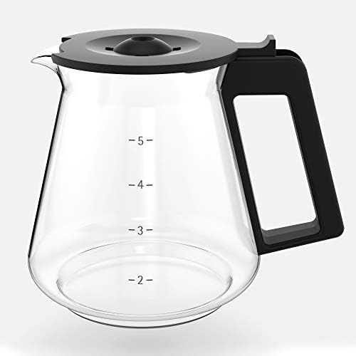 더블유엠에프 WMF Kitchen Nminis Aroma Filter Coffee Maker with Glass Jug, 760W fuer 5Tassen, Compact, Space-saving Design Warm Plate with Automatic Cut-Off Contact