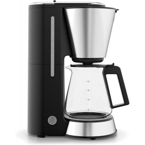 더블유엠에프 WMF Kitchen Nminis Aroma Filter Coffee Maker with Glass Jug, 760W fuer 5Tassen, Compact, Space-saving Design Warm Plate with Automatic Cut-Off Contact