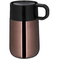 WMF Impulse Travel Mug, Thermal Cup 0.3 l, Automatic Closure, 360° Drink Opening, Keeps Drinks Warm for 6 Hours / 12 Hours Cold, Copper