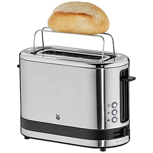 더블유엠에프 WMF KUECHENminis 1-slice toaster long slot XXl-Toast bun top 7 browning levels overheating protection 600W stainless steel matt