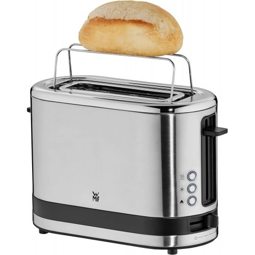 더블유엠에프 WMF KUECHENminis 1-slice toaster long slot XXl-Toast bun top 7 browning levels overheating protection 600W stainless steel matt