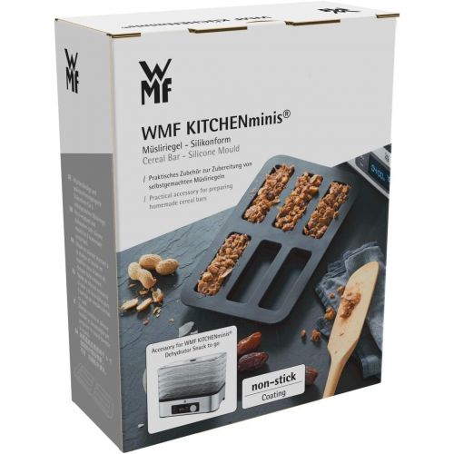 더블유엠에프 WMF KUECHENminis muesli bar mould  silicone mould, accessory suitable for WMF KUECHENminis drier machine snack to go, for homemade cereal bars, energy bars etc.