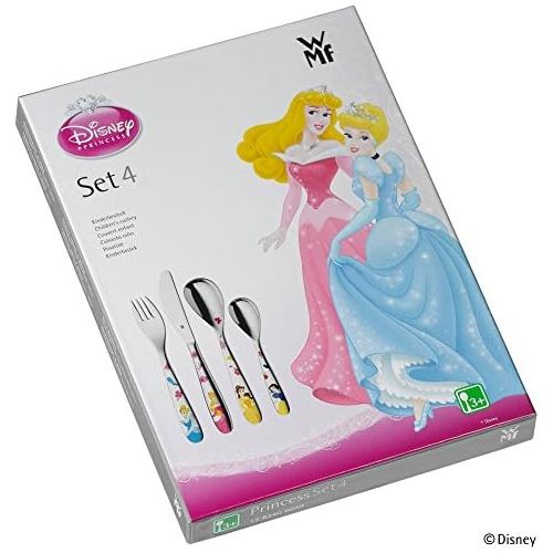 더블유엠에프 WMF 1282406040 Childrens Cutlery Set Disney Princess 4 Pieces