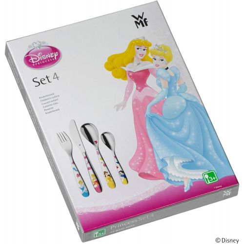 더블유엠에프 WMF 1282406040 Childrens Cutlery Set Disney Princess 4 Pieces