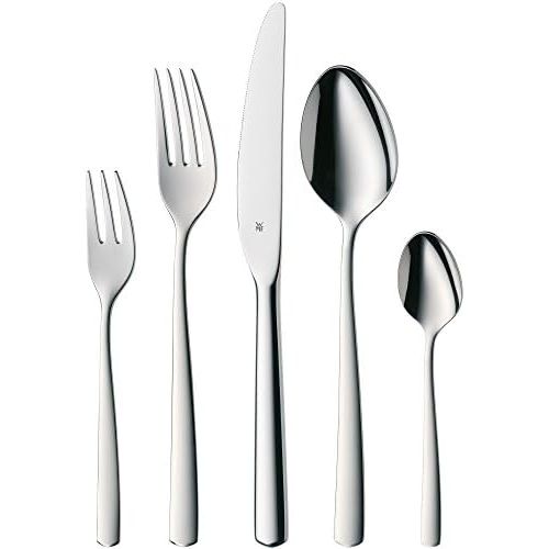 더블유엠에프 WMF Boston Cutlery Set 60 Pieces for 12 People Monobloc Knives Polished Cromargan Stainless Steel Dishwasher Safe