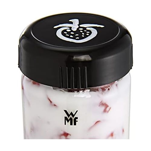 더블유엠에프 WMF Kitchen Minis yogurt cups set of 3 yogurt-to-go cups BPA-free expansion set 150 ml transparent