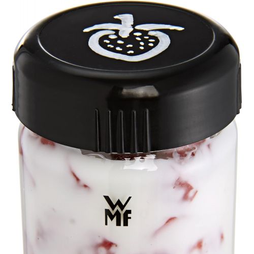 더블유엠에프 WMF Kitchen Minis yogurt cups set of 3 yogurt-to-go cups BPA-free expansion set 150 ml transparent