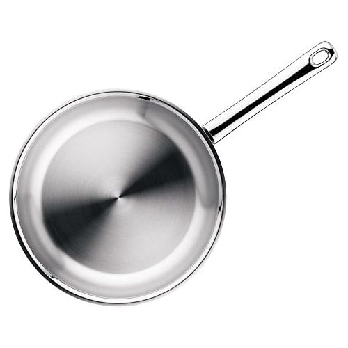 더블유엠에프 WMF Professional Stainless Steel Cromargan Frying Pan with Handle Uncoated Induction, Ø 24 cm