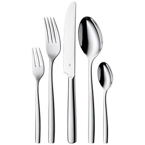 더블유엠에프 WMF Palma 60-piece Cutlery Set, for 12 People, Monobloc, Polished Cromargan, Stainless Steel Knives, Dishwasher-safe.