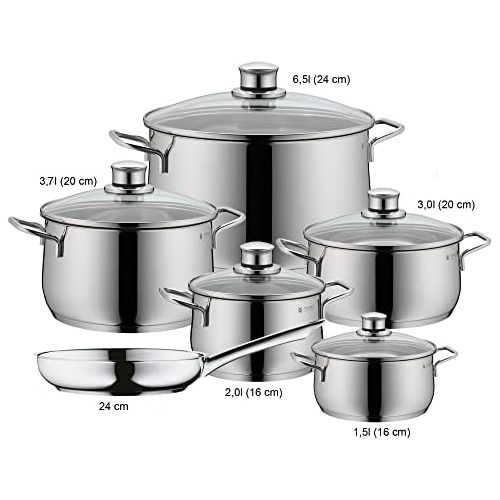 더블유엠에프 WMF Diadem Plus 0730026040 Saucepan Set, 6-Piece