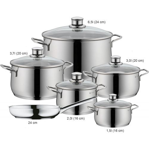 더블유엠에프 WMF Diadem Plus 0730026040 Saucepan Set, 6-Piece