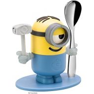 WMF Minions Egg Cup with Spoon Plastic Cromargan Polished Stainless Steel Dishwasher Safe Yellow Blue