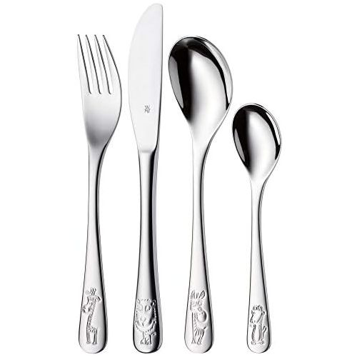 더블유엠에프 WMF 1280026040 Safari Childrens Cutlery Set of 4