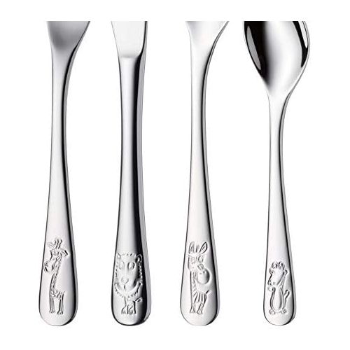 더블유엠에프 WMF 1280026040 Safari Childrens Cutlery Set of 4