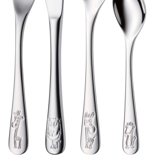 더블유엠에프 WMF 1280026040 Safari Childrens Cutlery Set of 4