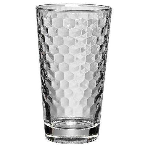 더블유엠에프 WMF Latte Macchiato Glasses Set of 4Honeycomb Textured Glass Dishwasher Safe