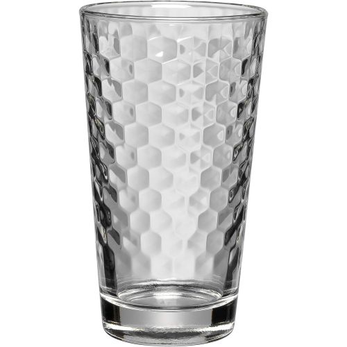 더블유엠에프 WMF Latte Macchiato Glasses Set of 4Honeycomb Textured Glass Dishwasher Safe