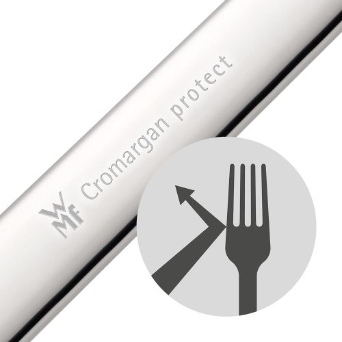 더블유엠에프 WMF Cromargan Protect Lyric Dinner Knife Table Knives Monobloc Knives Stainless Steel Polished, Extremely Scratch Resistant Dishwasher Safe, Silver, 5x 5cm
