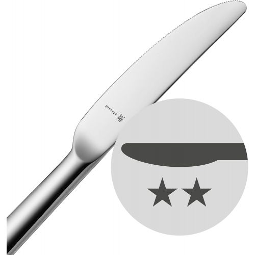 더블유엠에프 WMF Cromargan Protect Lyric Dinner Knife Table Knives Monobloc Knives Stainless Steel Polished, Extremely Scratch Resistant Dishwasher Safe, Silver, 5x 5cm