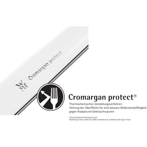 더블유엠에프 WMF Cromargan Protect Lyric Dinner Knife Table Knives Monobloc Knives Stainless Steel Polished, Extremely Scratch Resistant Dishwasher Safe, Silver, 5x 5cm