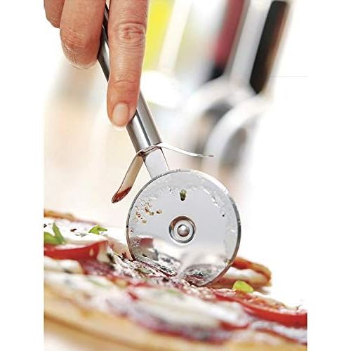 더블유엠에프 WMF pizza set, 3 pieces, pizza cutters, angled palette, cheese grater, Cromargan, stainless steel, partially matted, dishwasher-safe