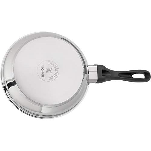 더블유엠에프 WMF Devil 3-Piece Frying Pan Set Coated Diameter 20 / 24 / 28 cm Cromargan Stainless Steel Coating Ceramic Frying Pan Plastic Handle Suitable for Induction Cookers