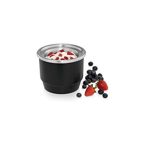 더블유엠에프 WMF KUECHENminis Gefrierbehalter als Erweiterung fuer Eismaschine 3-in-1 fuer Frozen Yoghurt, Sorbet und Eiscreme, 300 ml, schwarz