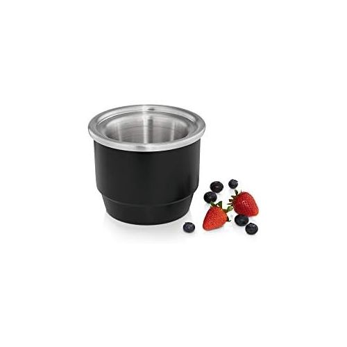 더블유엠에프 WMF KUECHENminis Gefrierbehalter als Erweiterung fuer Eismaschine 3-in-1 fuer Frozen Yoghurt, Sorbet und Eiscreme, 300 ml, schwarz