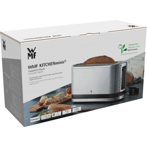 더블유엠에프 WMF Kuechenminis Long Slotted Toaster with Integrated Bun Warmer