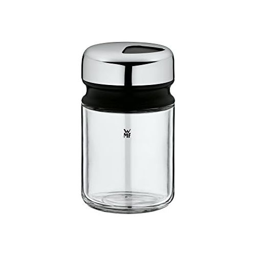 더블유엠에프 WMF Depot universal spreader 100ml, with aroma lid, spice jar, coarse scatter pattern, glass, Cromargan stainless steel, dishwasher-safe