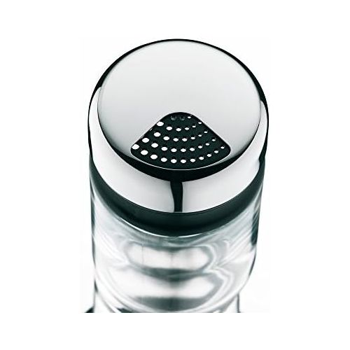 더블유엠에프 WMF Depot universal spreader 100ml, with aroma lid, spice jar, coarse scatter pattern, glass, Cromargan stainless steel, dishwasher-safe